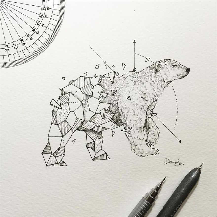 Fantastic Collection Of Illustrations “Geometric Beasts” By Kerby Rosanes Fantastic Collection Of Illustrations “Geometric Beasts” By Kerby Rosanes