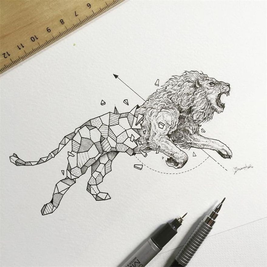 Fantastic Collection Of Illustrations “Geometric Beasts” By Kerby Rosanes Fantastic Collection Of Illustrations “Geometric Beasts” By Kerby Rosanes