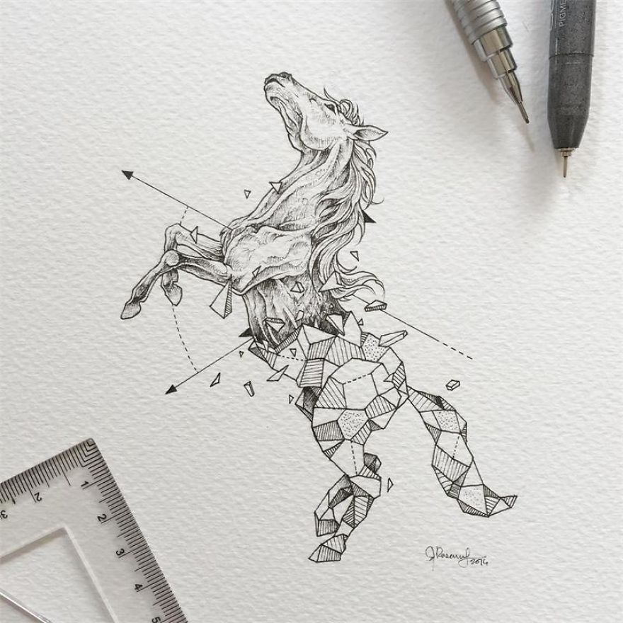Fantastic Collection Of Illustrations “Geometric Beasts” By Kerby Rosanes Fantastic Collection Of Illustrations “Geometric Beasts” By Kerby Rosanes