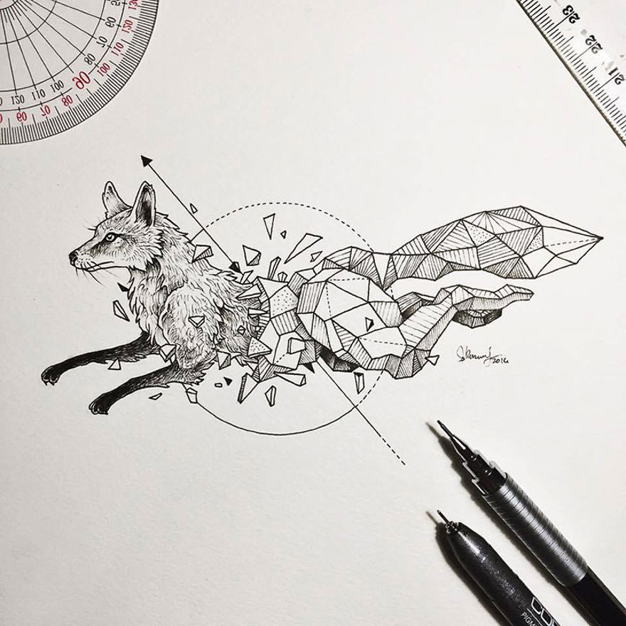 Fantastic Collection Of Illustrations “Geometric Beasts” By Kerby Rosanes Fantastic Collection Of Illustrations “Geometric Beasts” By Kerby Rosanes