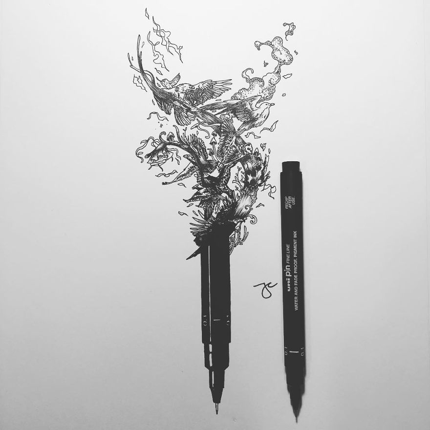 Hidden Drawings By Joseph Catimbang