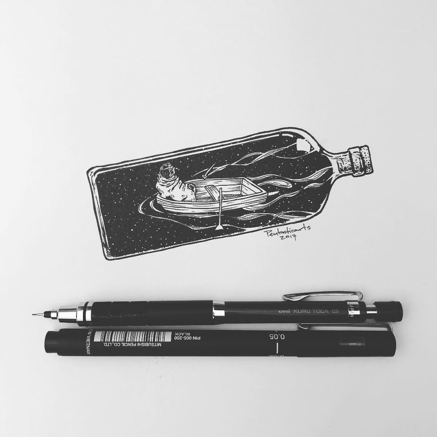 Hidden Drawings By Joseph Catimbang