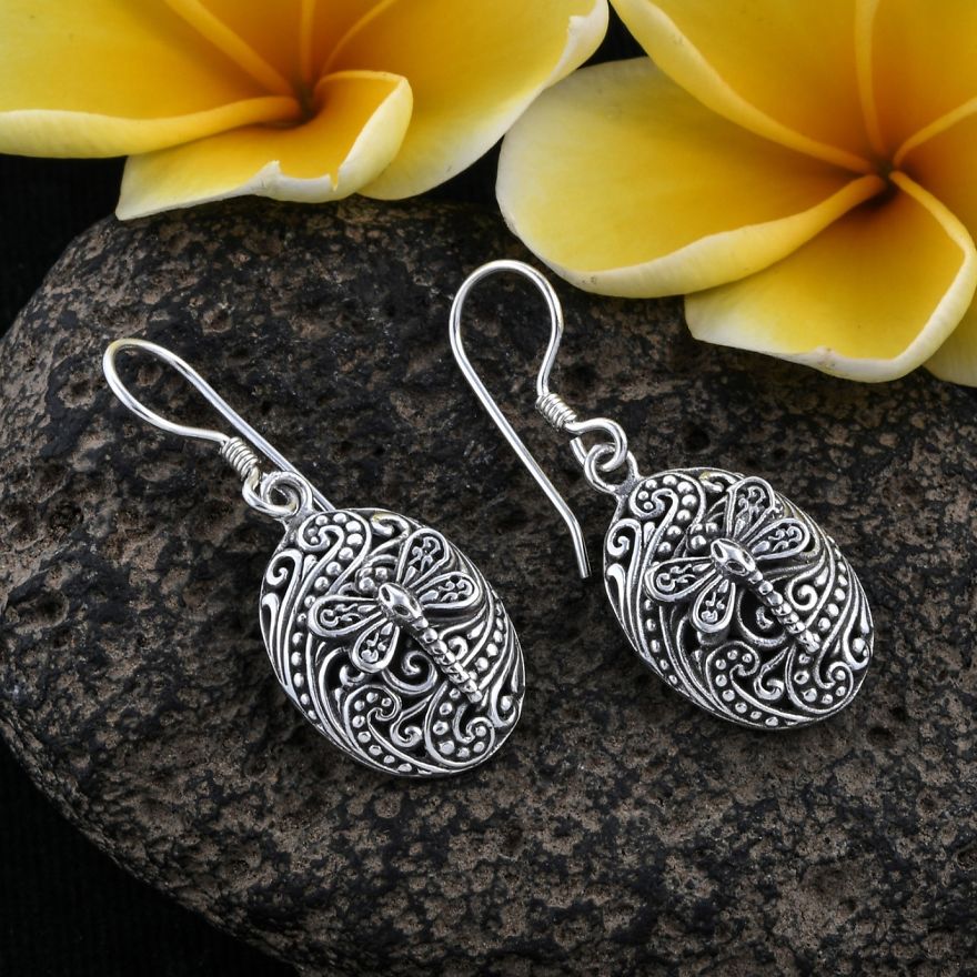 Intricate Dragonfly Earrings