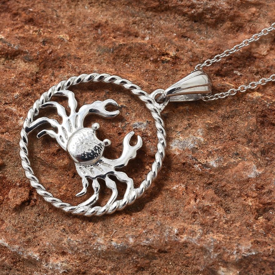 Sophisticated Crab Pendant