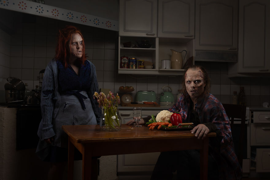 I Imagined A Radical Vegan Zombie Activist And Created Photo Out Of It. I Imagined A Radical Vegan Zombie Activist And Created Photo Out Of It.