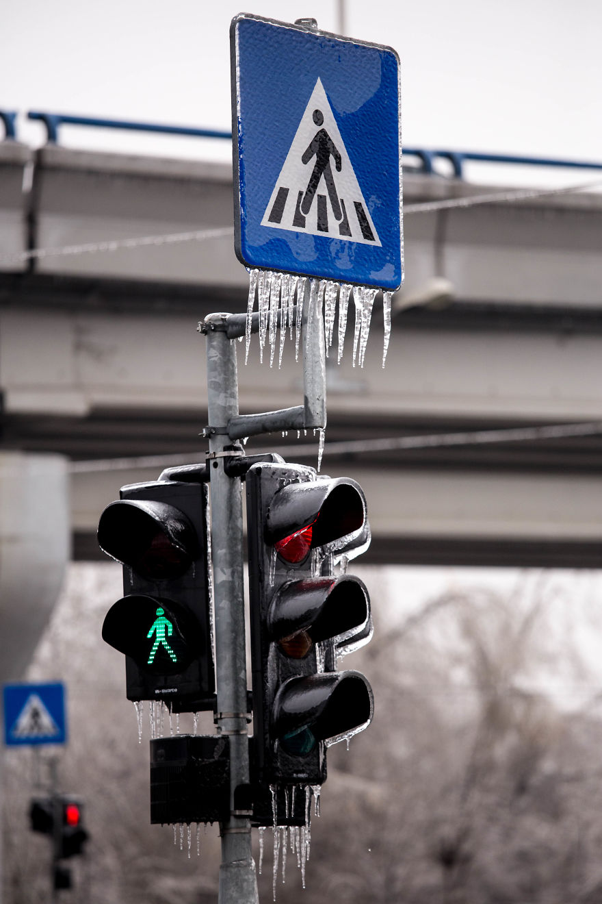 I Photographed Freezing Rain, Alternately Beautiful And Scary
