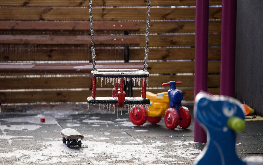I Photographed Freezing Rain, Alternately Beautiful And Scary
