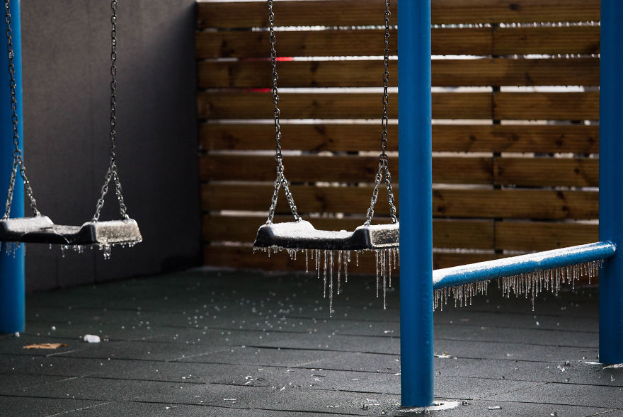 I Photographed Freezing Rain, Alternately Beautiful And Scary
