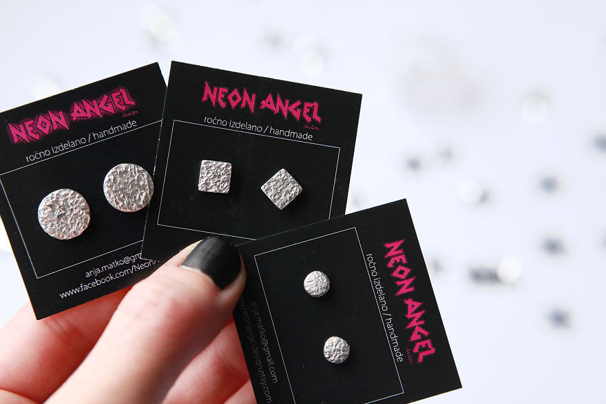 I Make Personalised, Minimalist And Geometric Jewellery From Aluminium I Make Personalised, Minimalist And Geometric Jewellery From Aluminium