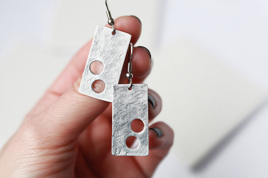 I Make Personalised, Minimalist And Geometric Jewellery From Aluminium I Make Personalised, Minimalist And Geometric Jewellery From Aluminium