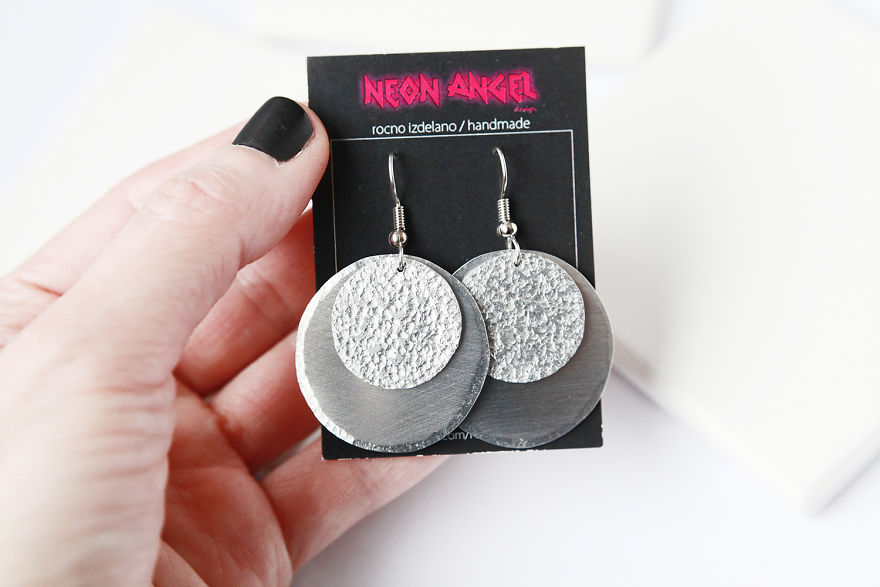 I Make Personalised, Minimalist And Geometric Jewellery From Aluminium I Make Personalised, Minimalist And Geometric Jewellery From Aluminium