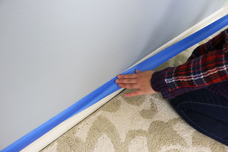 How To Stencil A Misty Mountain Wall Mural