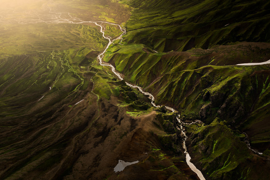 Paintings Flew By As I Flew Above Iceland.