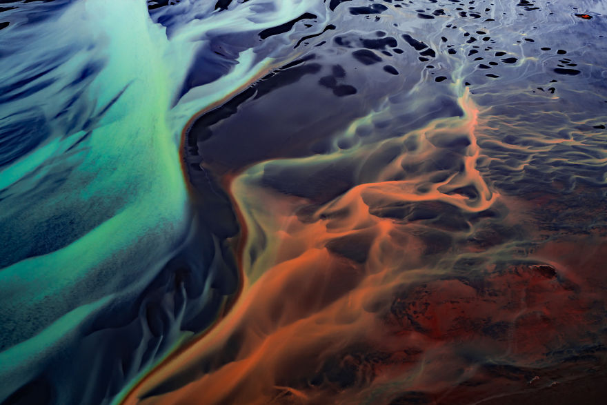 Paintings Flew By As I Flew Above Iceland.