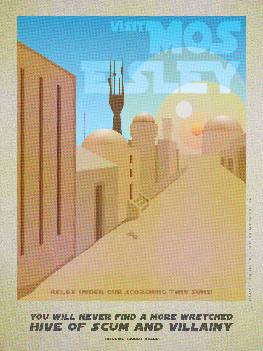 5 Posters For Must-See Fictional Travel Destinations