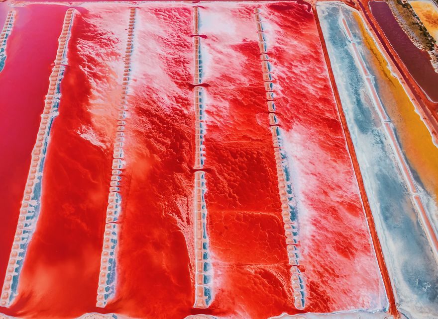 Magic Pink Lagoon In Western Australia