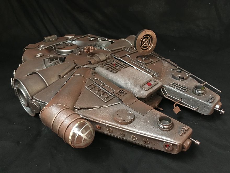 My Husband Creates Amazing Steampunk Sculptures Of Pop Culture Characters From Recycled Materials My Husband Creates Amazing Steampunk Sculptures Of Pop Culture Characters From Recycled Materials