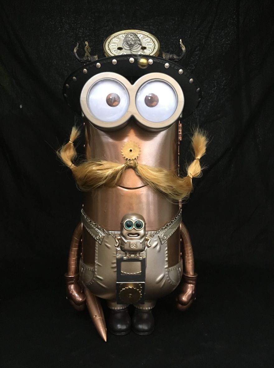 My Husband Creates Amazing Steampunk Sculptures Of Pop Culture Characters From Recycled Materials My Husband Creates Amazing Steampunk Sculptures Of Pop Culture Characters From Recycled Materials