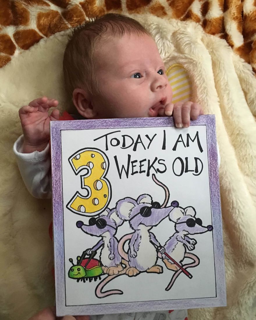 My Husband Created Charming Illustrations For Our Children’s Milestone Cards