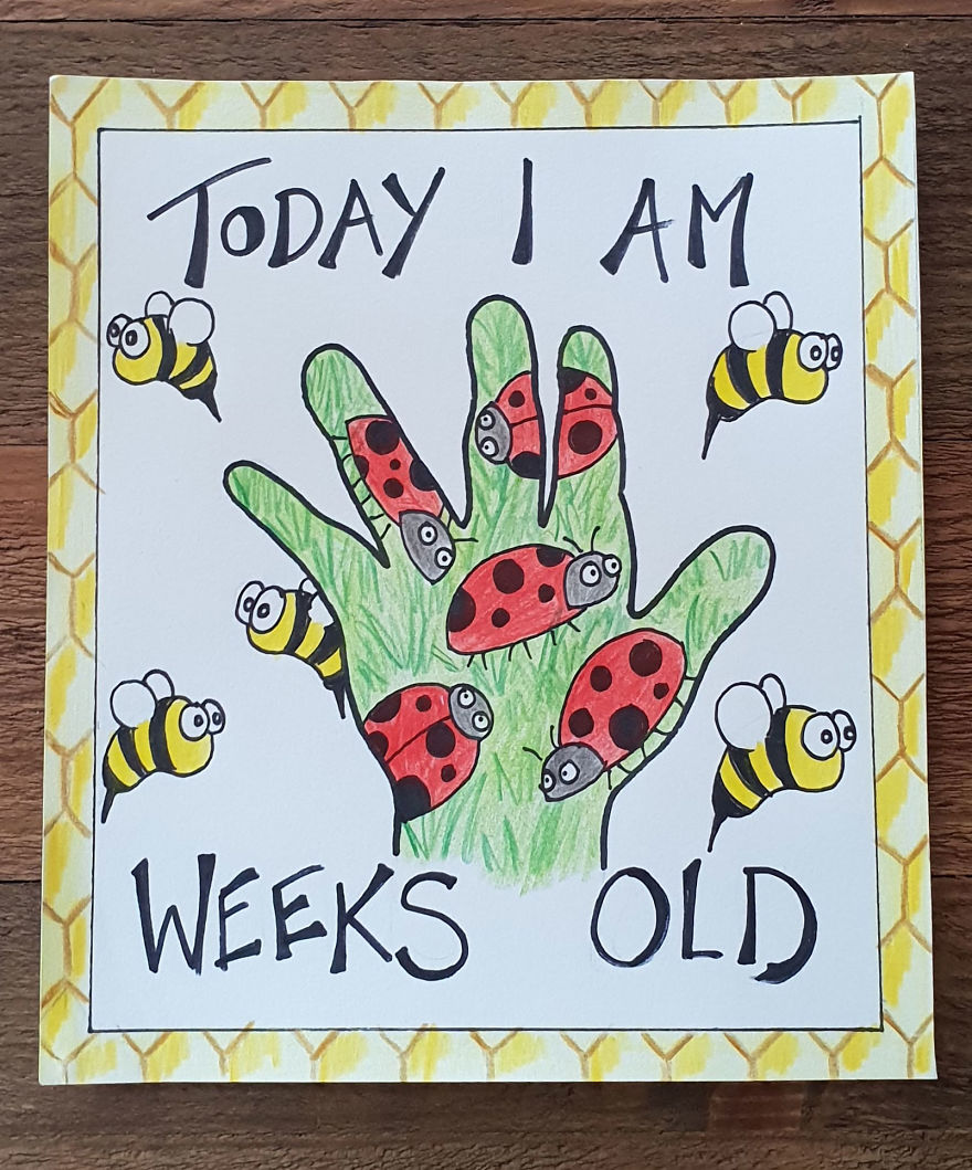 My Husband Created Charming Illustrations For Our Children’s Milestone Cards My Husband Created Charming Illustrations For Our Children’s Milestone Cards