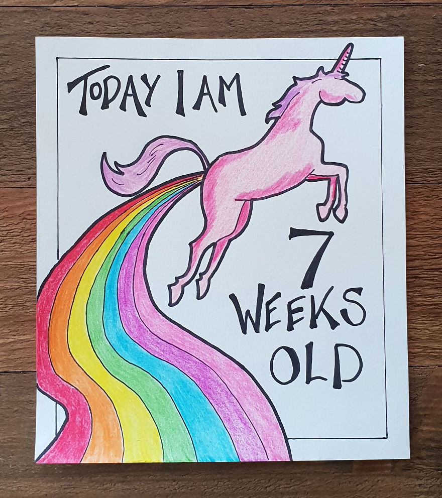 My Husband Created Charming Illustrations For Our Children’s Milestone Cards My Husband Created Charming Illustrations For Our Children’s Milestone Cards