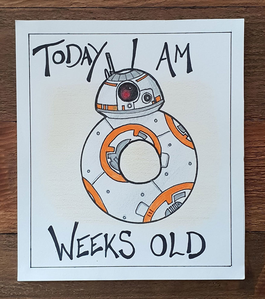 My Husband Created Charming Illustrations For Our Children’s Milestone Cards