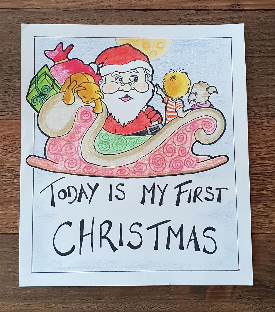 My Husband Created Charming Illustrations For Our Children’s Milestone Cards My Husband Created Charming Illustrations For Our Children’s Milestone Cards