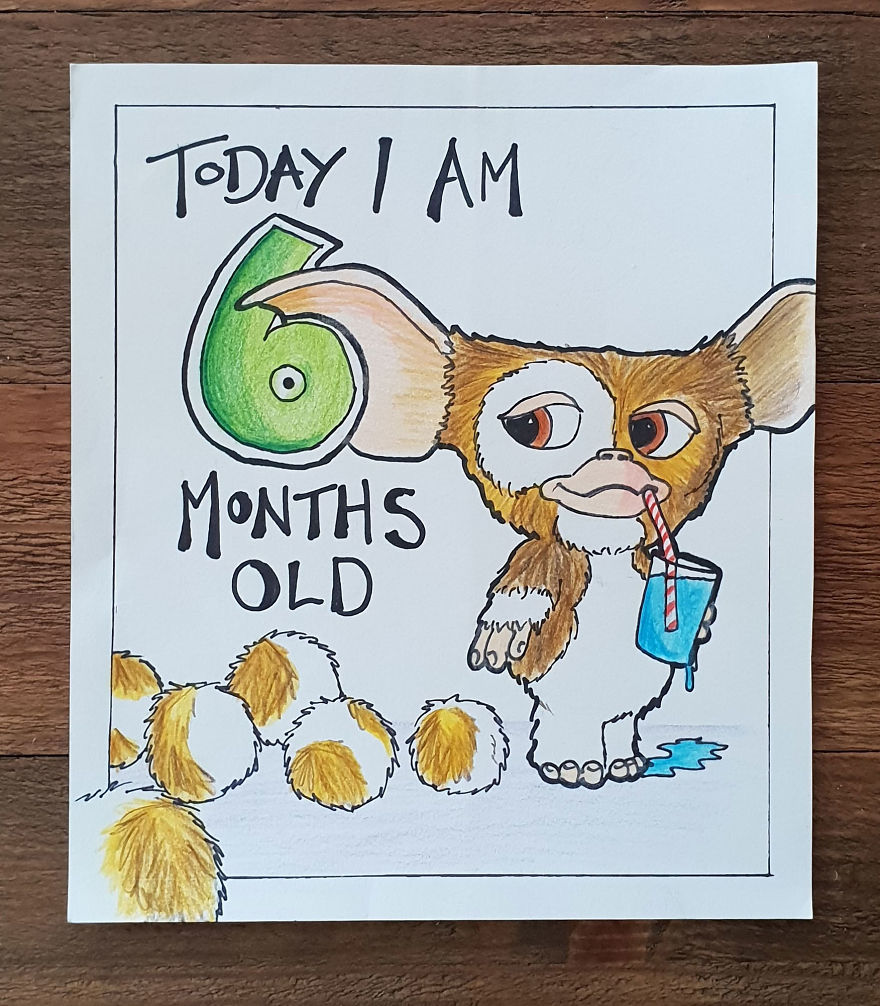 My Husband Created Charming Illustrations For Our Children’s Milestone Cards