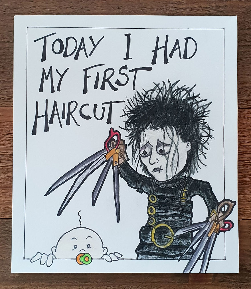 My Husband Created Charming Illustrations For Our Children’s Milestone Cards My Husband Created Charming Illustrations For Our Children’s Milestone Cards