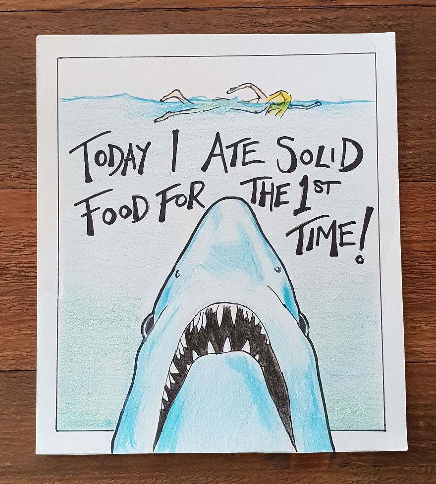 My Husband Created Charming Illustrations For Our Children’s Milestone Cards