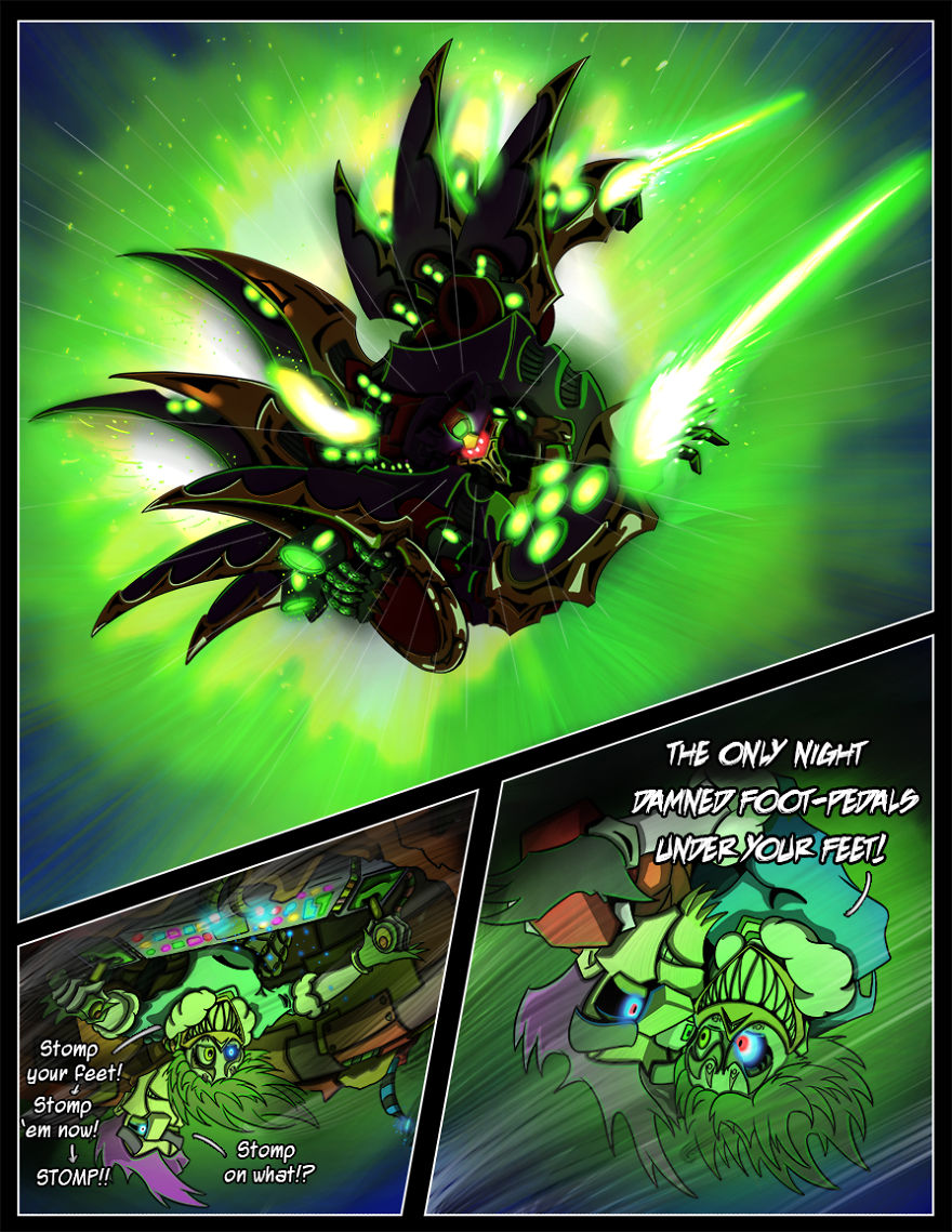 I Always Loved Cartoons, Giant Robots And Grand, Epic Adventure Stories, So Here's The Start Of My Attempt At Smashing Them All Together In A Bit Of Colorful Chaos