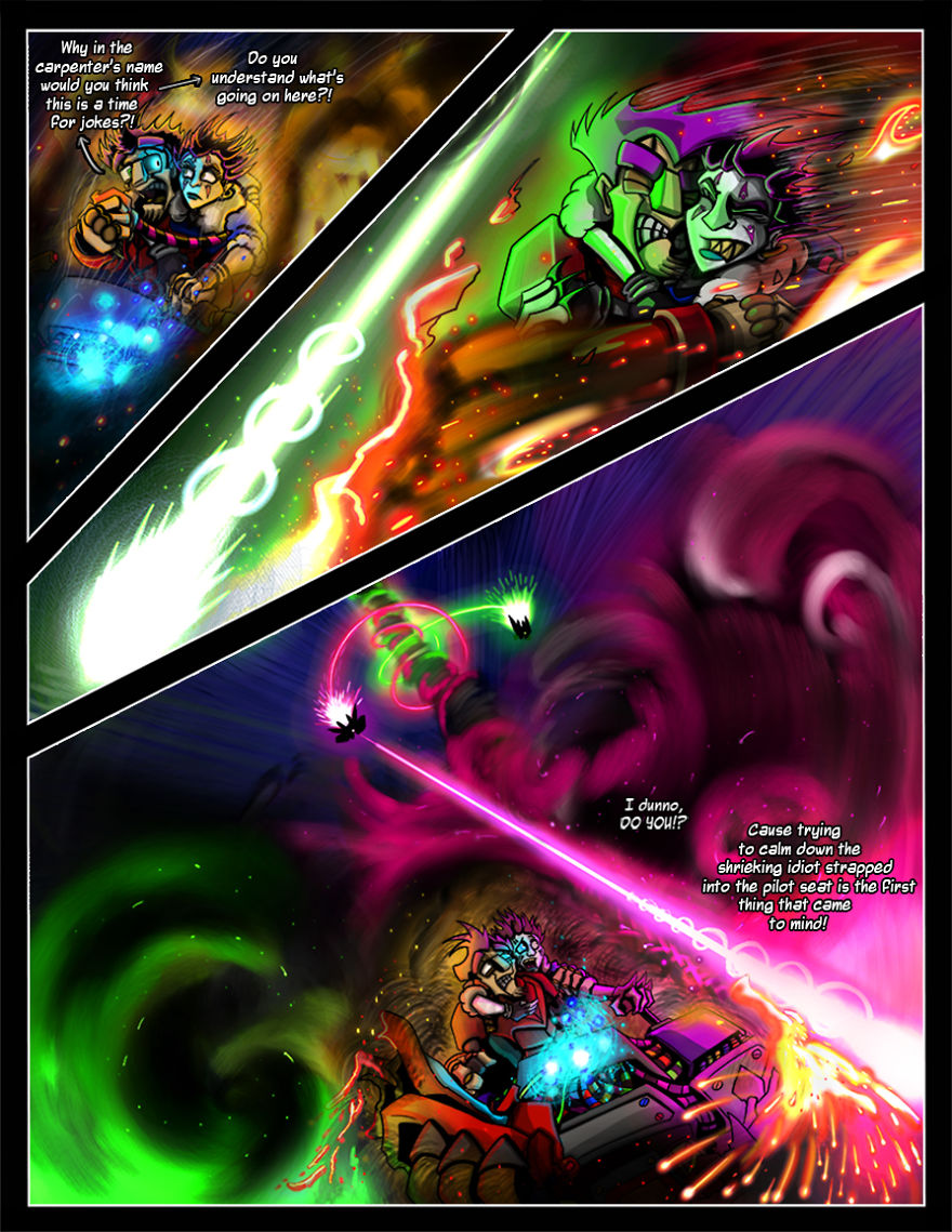 I Always Loved Cartoons, Giant Robots And Grand, Epic Adventure Stories, So Here's The Start Of My Attempt At Smashing Them All Together In A Bit Of Colorful Chaos