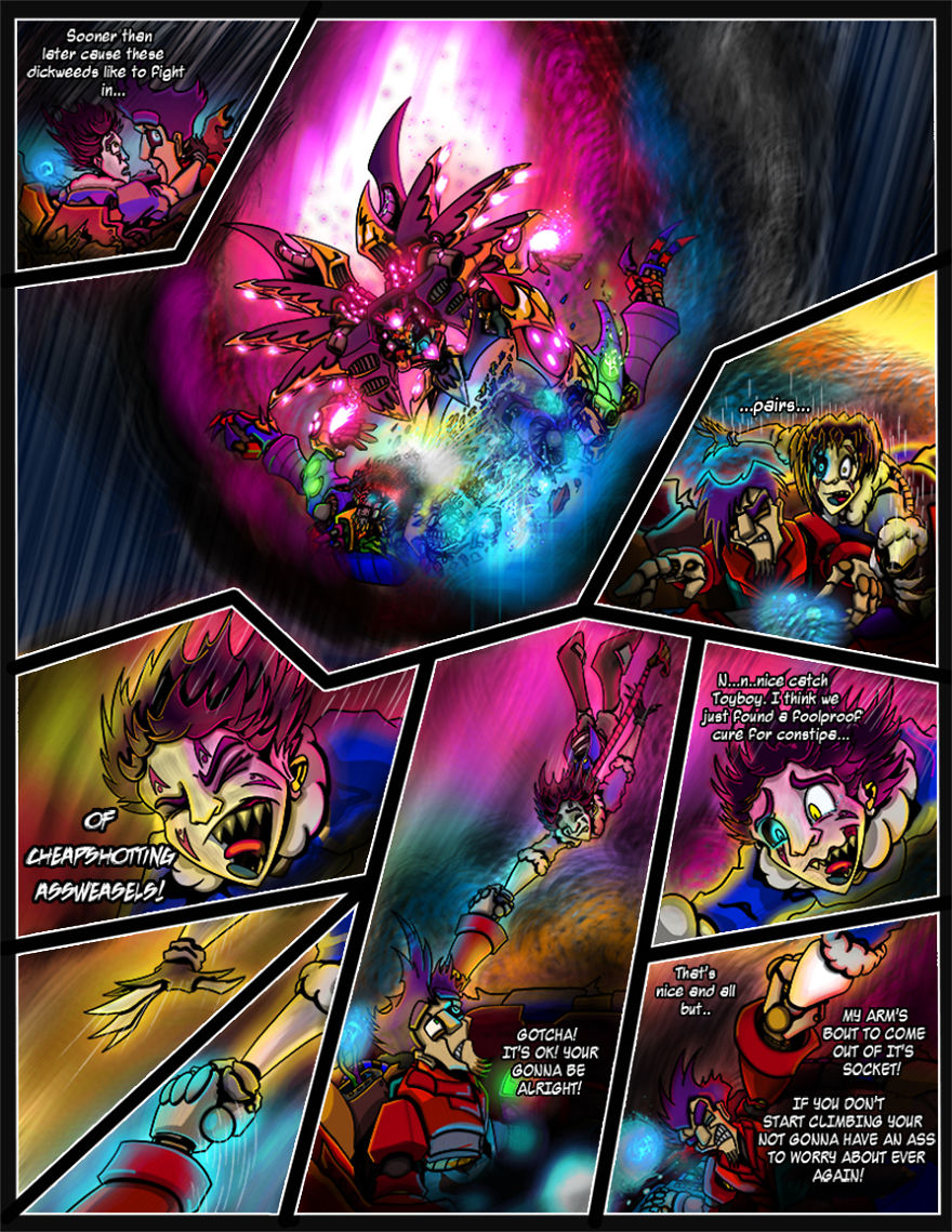 I Always Loved Cartoons, Giant Robots And Grand, Epic Adventure Stories, So Here's The Start Of My Attempt At Smashing Them All Together In A Bit Of Colorful Chaos