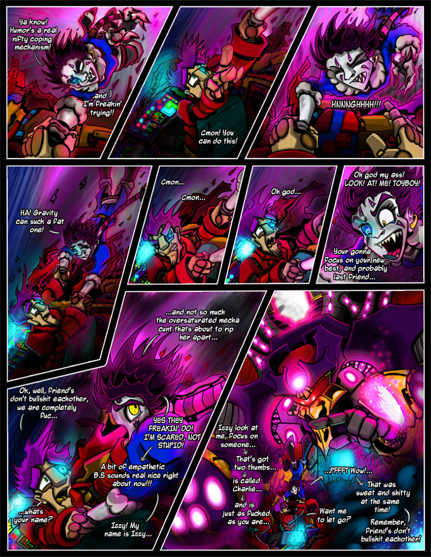 I Always Loved Cartoons, Giant Robots And Grand, Epic Adventure Stories, So Here's The Start Of My Attempt At Smashing Them All Together In A Bit Of Colorful Chaos