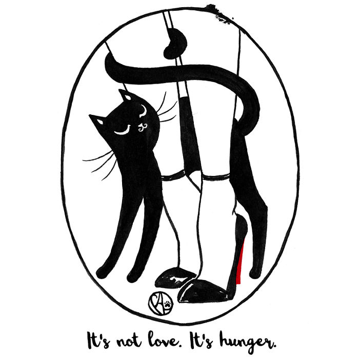 My Girlfriend Keeps Painting Our Life With 3 Cats And A Dog And I Can't Get Enough Of It!