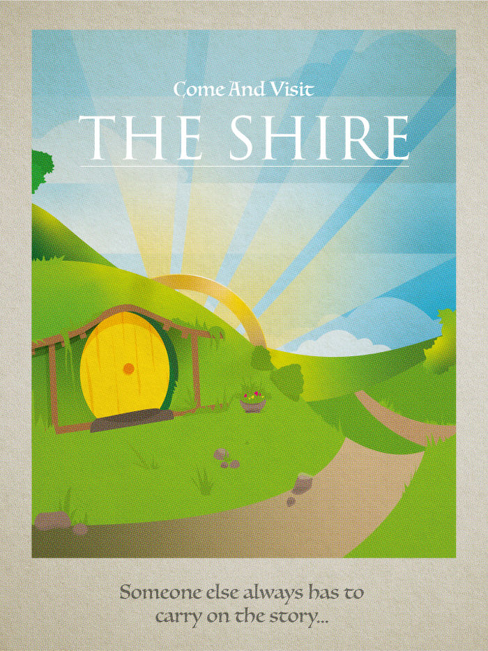 5 Posters For Must-See Fictional Travel Destinations