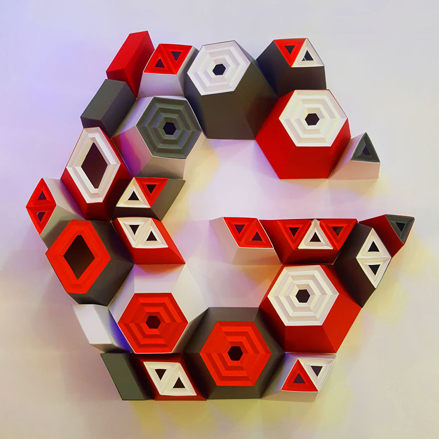 26 Artists Were Challenged To Create The Whole Alphabet, One Unique Paper Letter Each