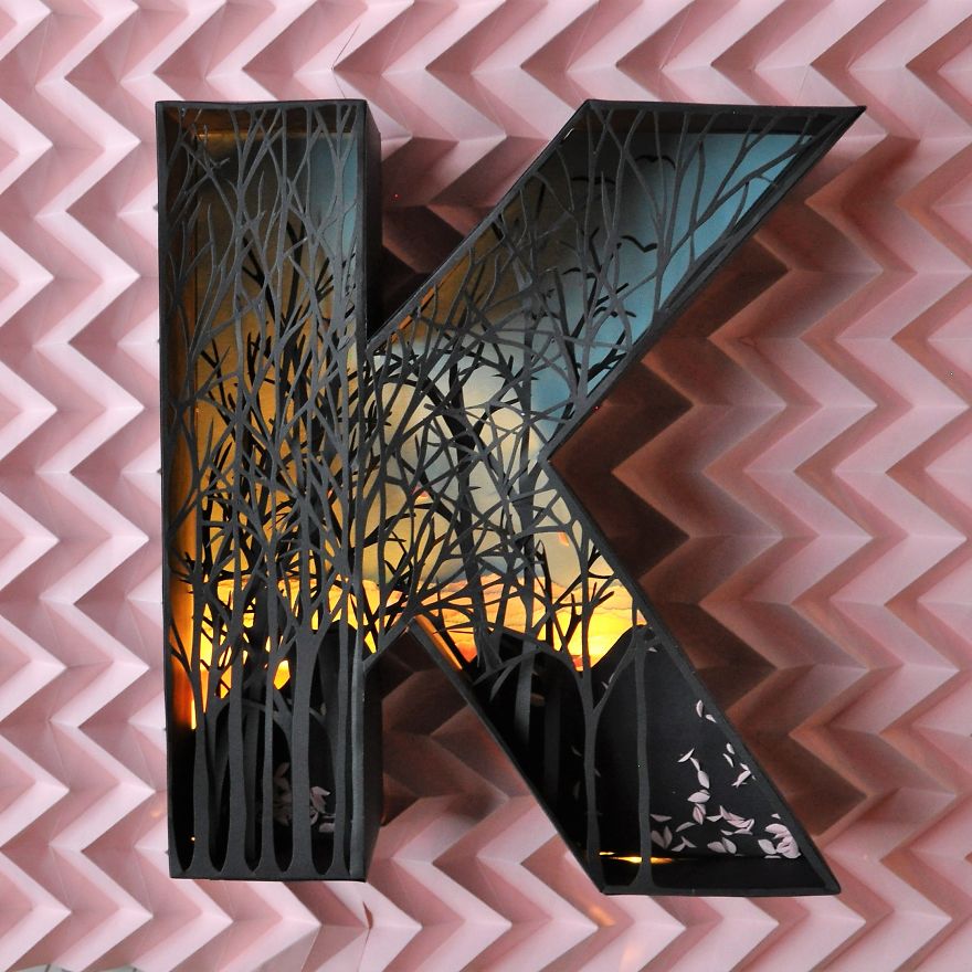 26 Artists Were Challenged To Create The Whole Alphabet, One Unique Paper Letter Each 26 Artists Were Challenged To Create The Whole Alphabet, One Unique Paper Letter Each