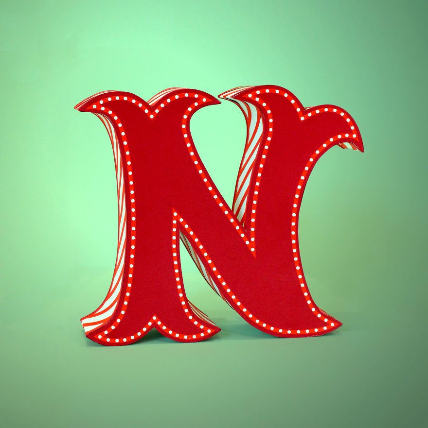 26 Artists Were Challenged To Create The Whole Alphabet, One Unique Paper Letter Each