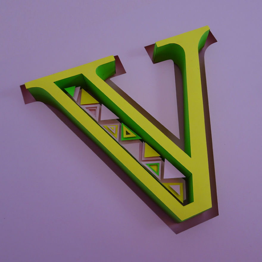 26 Artists Were Challenged To Create The Whole Alphabet, One Unique Paper Letter Each