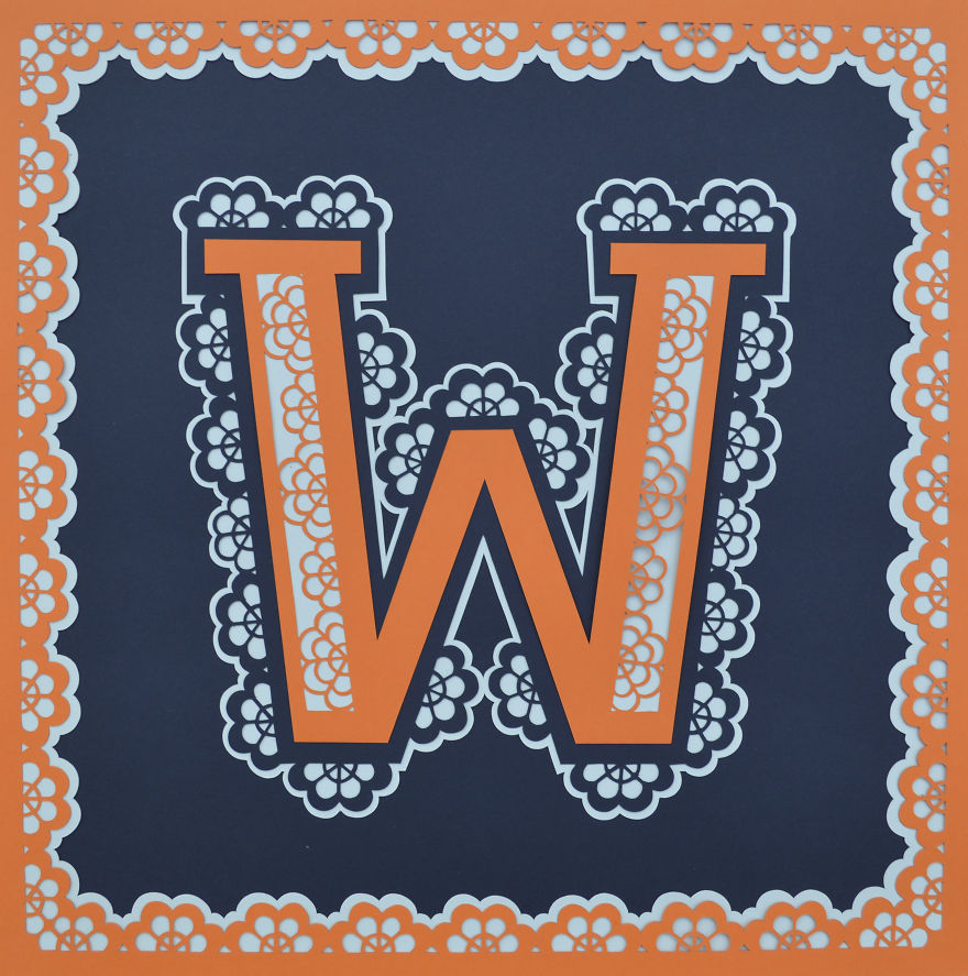 26 Artists Were Challenged To Create The Whole Alphabet, One Unique Paper Letter Each