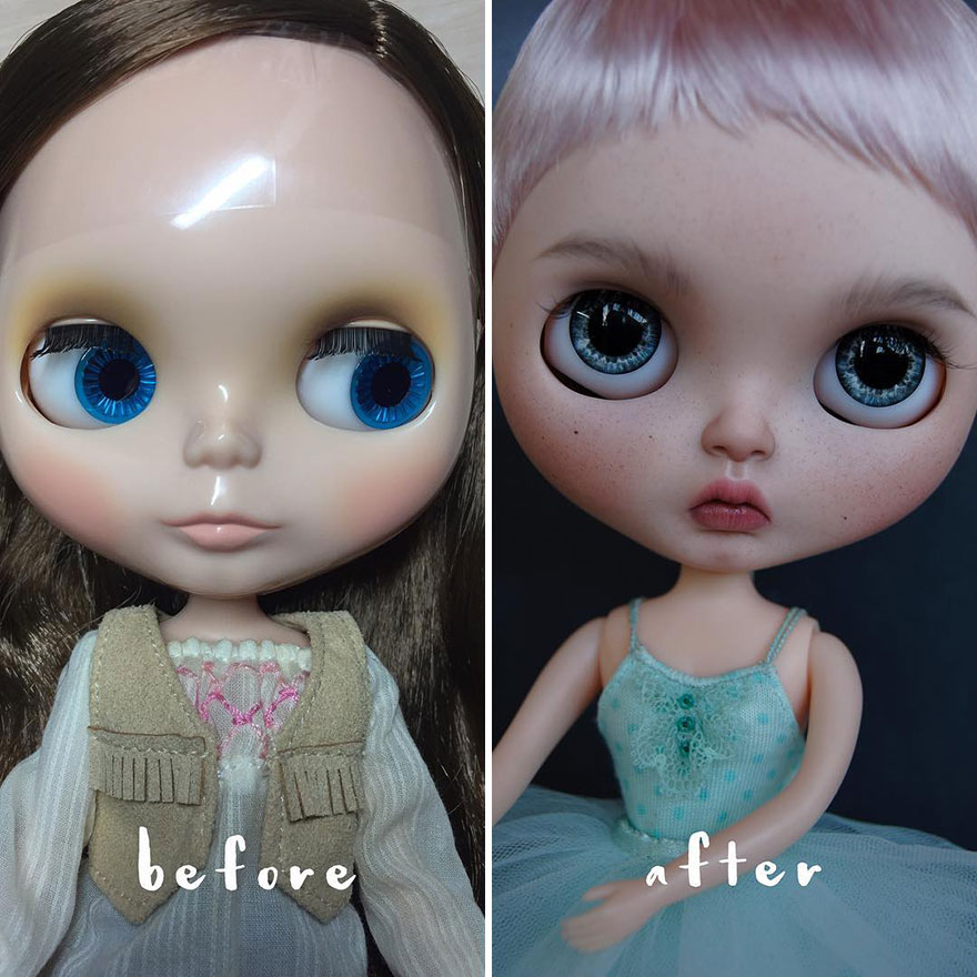 Ukrainian Artist Continues To Remove The Makeup Of Dolls And Re-Creates Them With An Incredibly Real Look
