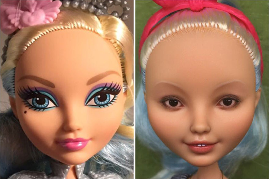 Ukrainian Artist Continues To Remove The Makeup Of Dolls And Re-Creates Them With An Incredibly Real Look