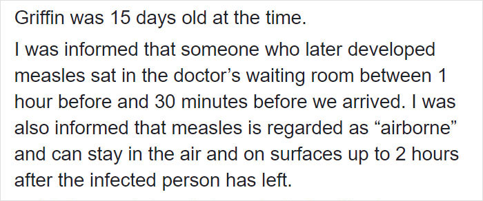 Mom Posts 'Angry As Hell' Rant After Her 15-Day-Old Son Gets Exposed To Measles Due To Anti-Vaxxers Mom Posts 'Angry As Hell' Rant After Her 15-Day-Old Son Gets Exposed To Measles Due To Anti-Vaxxers