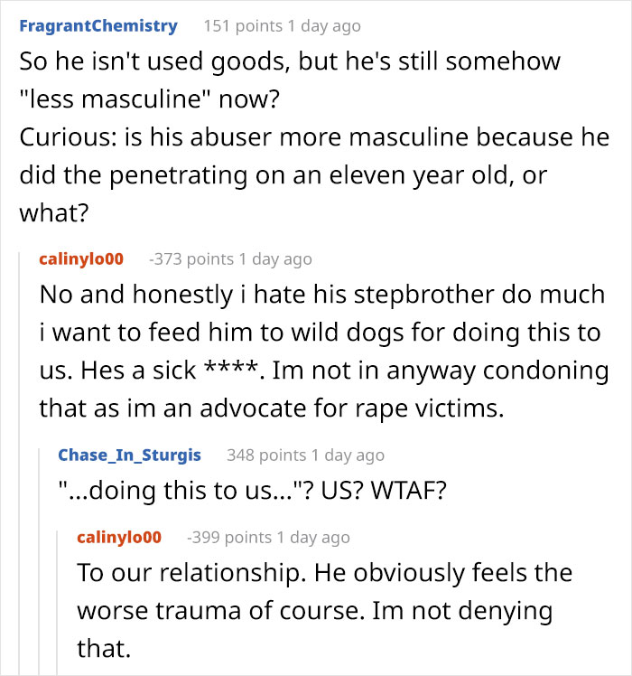 Girlfriend Asks If She's Wrong To Leave Boyfriend After Learning That He Was Raped, Gets Destroyed With Responses Girlfriend Asks If She's Wrong To Leave Boyfriend After Learning That He Was Raped, Gets Destroyed With Responses