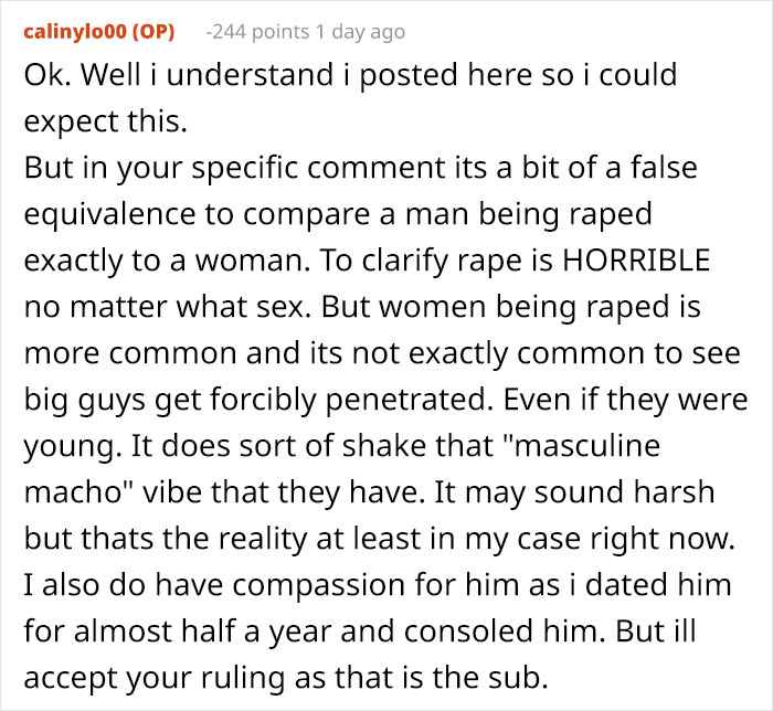 Girlfriend Asks If She's Wrong To Leave Boyfriend After Learning That He Was Raped, Gets Destroyed With Responses Girlfriend Asks If She's Wrong To Leave Boyfriend After Learning That He Was Raped, Gets Destroyed With Responses