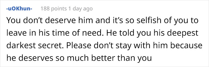 Girlfriend Asks If She's Wrong To Leave Boyfriend After Learning That He Was Raped, Gets Destroyed With Responses Girlfriend Asks If She's Wrong To Leave Boyfriend After Learning That He Was Raped, Gets Destroyed With Responses