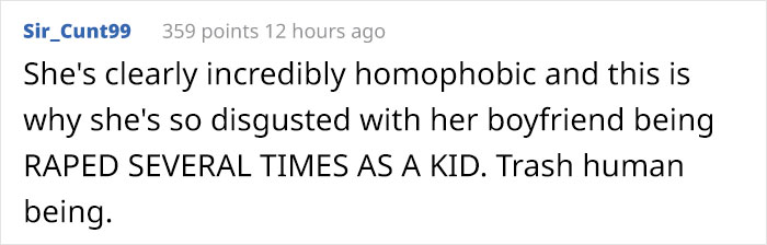 Girlfriend Asks If She's Wrong To Leave Boyfriend After Learning That He Was Raped, Gets Destroyed With Responses Girlfriend Asks If She's Wrong To Leave Boyfriend After Learning That He Was Raped, Gets Destroyed With Responses