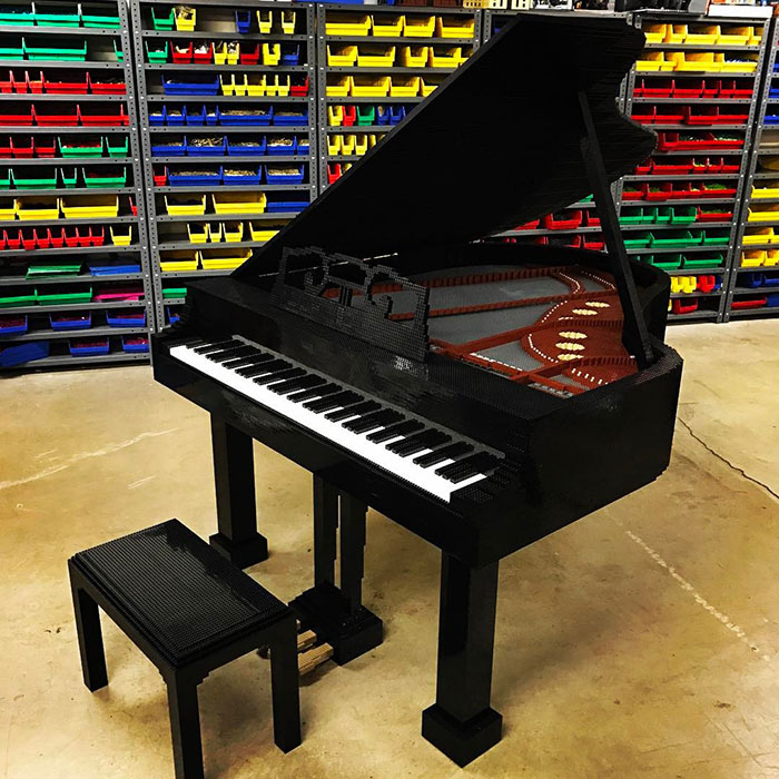 Art Studio Needed A Piano. About 25,000 Bricks