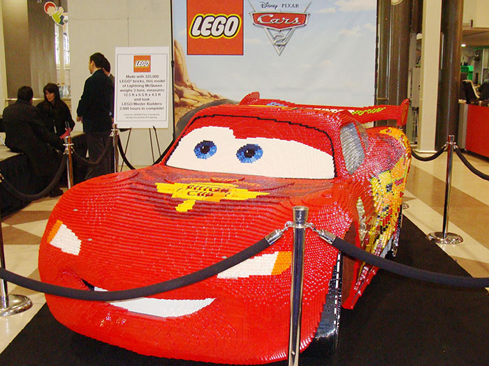 Lightning McQueen Life Size LEGO Sculpture